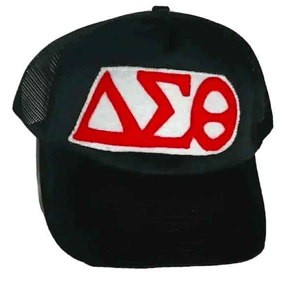 NEW Delta Sigma Theta / DST Trucker Hat (Cap)! Red & White. Women Sorority. - Picture 4 of 13